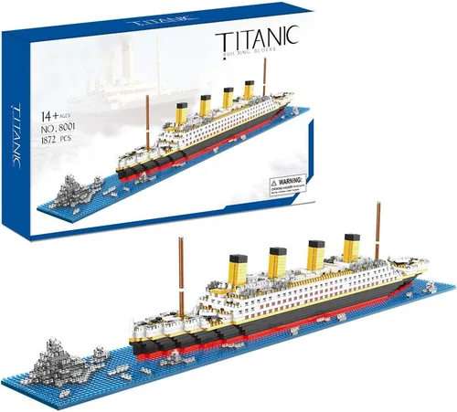 Titanic Architecture Set Micro Building Blocks Model Kit para adultos, edad de 14+ 1872 piezas