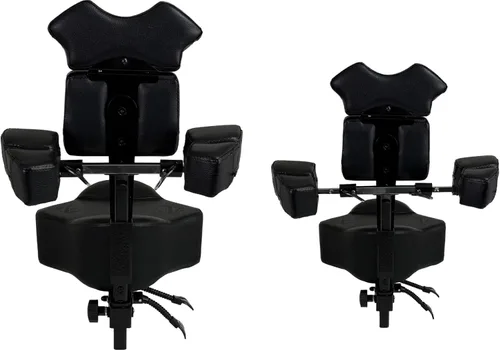 Vista 6 de InkBed Silla ergonómica patentada para artista, altura ajustable, asiento de espuma viscoelástica con respaldo