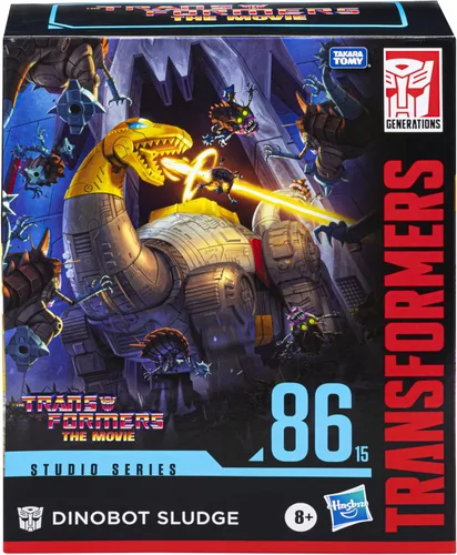 Vista 4 de Transformers Studio Series 86-15 Leader Class The The Movie 1986 Dinobot Sludge Action Figure, Ages 8 and Up, 8.5-inch