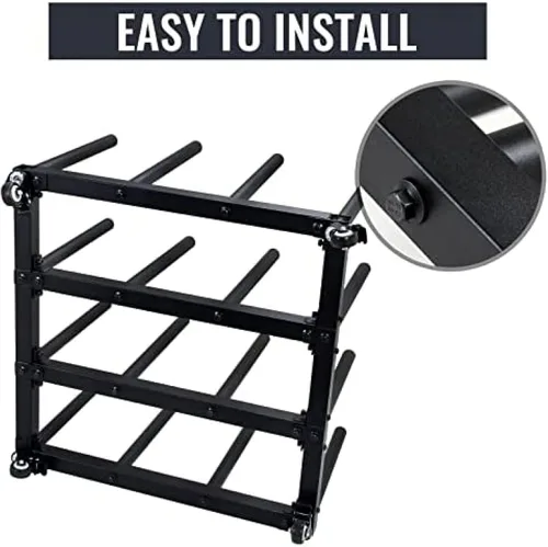 Vista 6 de Estante de almacenamiento de rollo de vinilo para 16 rollos, soporte para rollos de vinilo, estante de almacenamiento de rollos para sala