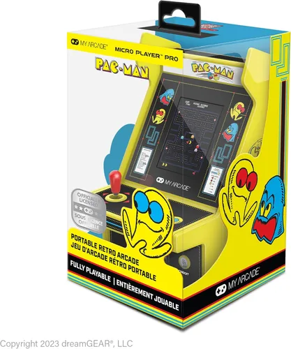 Vista 7 de My Arcade Pac-Man Micro Player Pro: Juego de arcade retro mini portátil de 17,1 cm, video juego coleccionable de clásicos de arcade, arcades