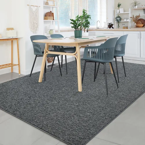 Vista 97 de Chicrug - Alfombra geométrica moderna de 2 x 6 pies para dormitorio o pasillo Negro Geometric