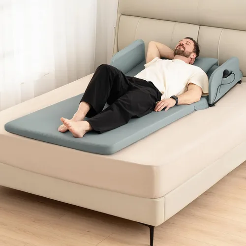 Vista 6 de Respaldo de Cama Elevable - Cuña de Cama Eléctrica Ajustable con Colchón para Cama y Funda de Almohada para Ancianos, Pacientes, Mujeres Embarazadas