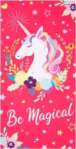 Vista 4 de LIVILAN Toalla de playa de unicornio para niñas y niños, toalla de playa arcoíris de gran tamaño, de microfibra, de secado rápido, sin arena