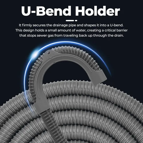 Vista 2 de Funmit Manguera de drenaje universal para lavadora de 8 pies, manguera de extensión flexible apta para la mayoría de lavadoras domésticas