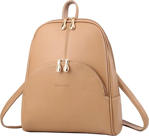 Vista 8 de Nevenka mochila informal estilo cartera de imitación cuero con cierre para mujer