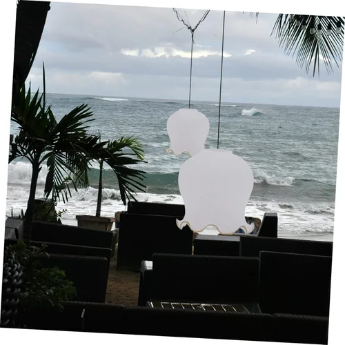 Vista 8 de Pantalla de cristal de lirio, pantalla de lámpara de iluminación decorativa, pantalla de vidrio de repuesto, pantalla de luz de vidrio, accesorios