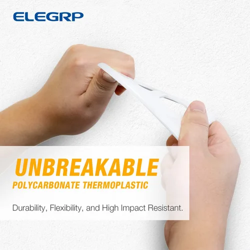 Vista 2 de ELEGRP Placa de pared para receptáculo dúplex, cubiertas de pared de tamaño estándar de 1 banda, cubiertas de policarbonato irrompible de doble