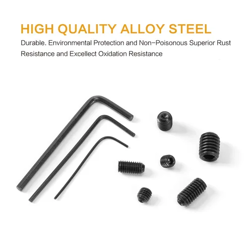 Vista 5 de Juego de 666 tornillos hexagonales internos con punta de copa, 22 tamaños M2/3/4/5/6/8 para manijas de puerta, grifo, accesorio de luz, acero