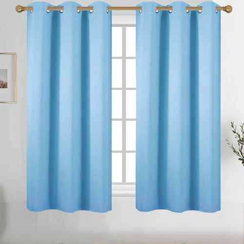 Vista 53 de Diraysid Cortinas opacas beige con ojales para dormitorio, con aislamiento térmico, cortinas de oscurecimiento de habitación, 38 x 54 pulgadas, 2