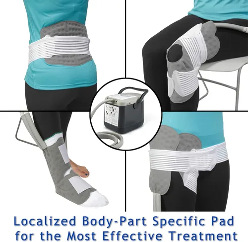 Vista 6 de Ossur Cold Rush - Sistema de máquina de terapia compacta con almohadilla de cadera derecha, almohadilla ergonómica y ajustable incluida, máquina