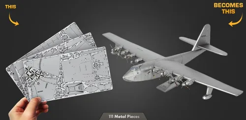 Vista 3 de Metal Earth Serie Premium The Spruce Goose 3D Kit de modelo de metal Fascinations