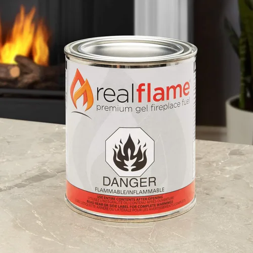 Vista 5 de Latas de combustible en gel Real Flame - Paquete de 24 - Alcohol isopropílico gelificado para chimeneas de interior o exterior