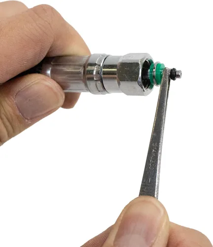 Vista 5 de Scuba Choice Buceo HP Bobina giratoria con junta tórica, color plateado