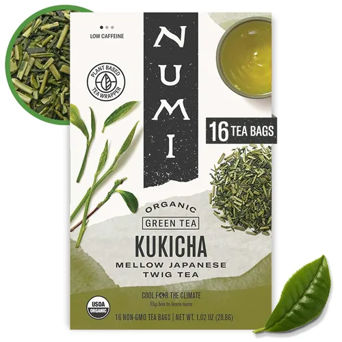 Vista 31 de Numi Té Orgánico de Mate con Limón, 100 Bolsas de Té Verde, Yerba Mate con Té Verde y Mirto de Limón, Con Cafeína