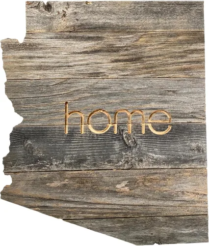 Vista 14 de Letrero de madera rústica de Alabama para casa de campo, decoración del hogar de pared estatal, es un gran regalo temático de AL para recién