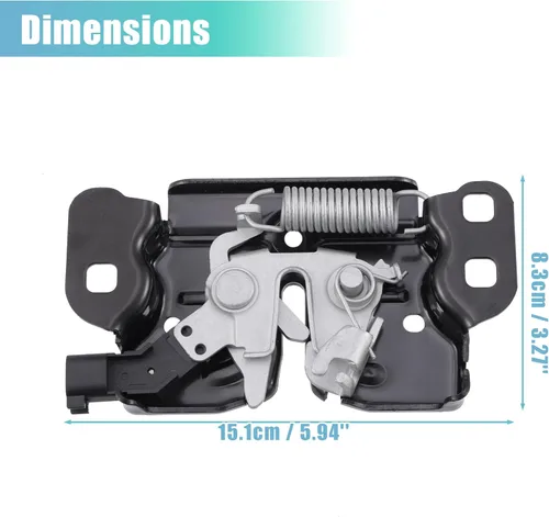 Vista 6 de ACROPIX Pestillo de capó de motor de automóvil para Jeep Cherokee - Paquete de 1 negro