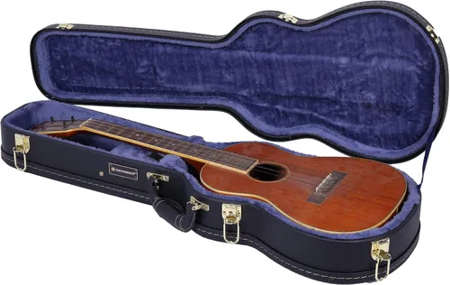 Vista 9 de Crossrock Estuche de madera rígida para ukelele tenor, tweed de vinilo (CRW620TUTW)