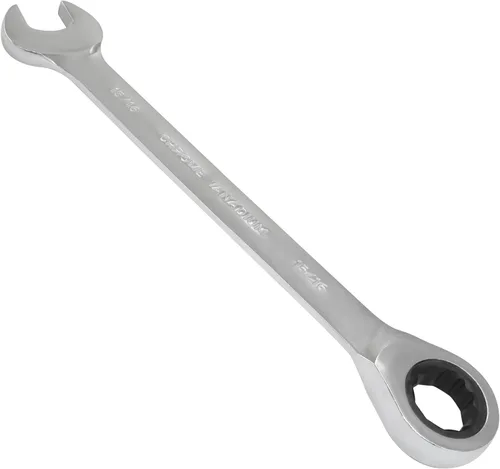 Vista 10 de Llave de trinquete de 1-1/8 pulgadas, llave combinada de trinquete, 12 puntos, 72 dientes para proyectos SAE espacios reducidos