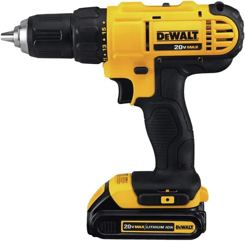 Vista 2 de Dewalt DCD771C2R 20V MAX Kit de Taladro Compacto Inalámbrico de Iones de Litio de 1/2 Pulgada (Reacondicionado)