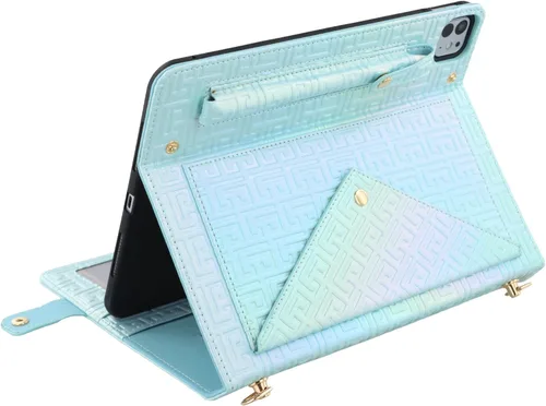 Vista 249 de Funda tipo bolso para iPad mini de 5ª/4ª/3ª/2ª/1ª generación de 7.9 pulgadas, Techcircle funda ligera tipo folio con soporte bandolera con billetera