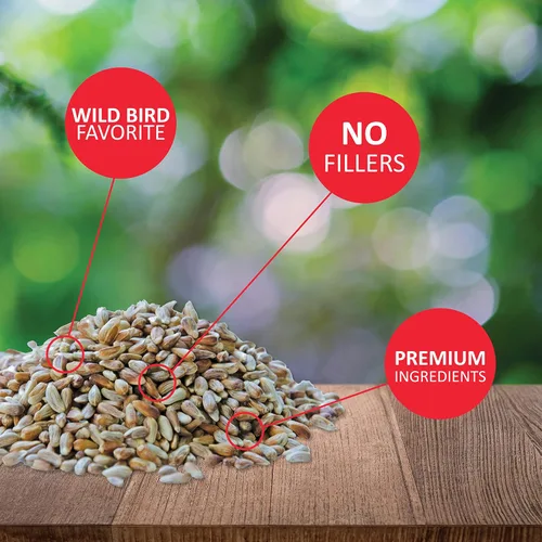 Vista 3 de Lyric Golden Safflower Seed and Wagner's Safflower Seed - Paquete de alimentos para aves silvestres, bolsa de 12 libras + bolsa de 5 libras