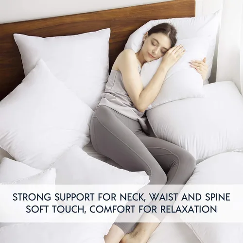 Vista 9 de Inserto de almohada Phantoscope - Inserto de almohada con funda de algodón 100% - Inserto de almohada cuadrada para almohada lumbar - Almohadas