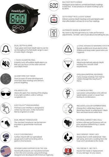 Vista 8 de DepthTrax 2B - Buscador digital de profundidad para embarcación en tablero