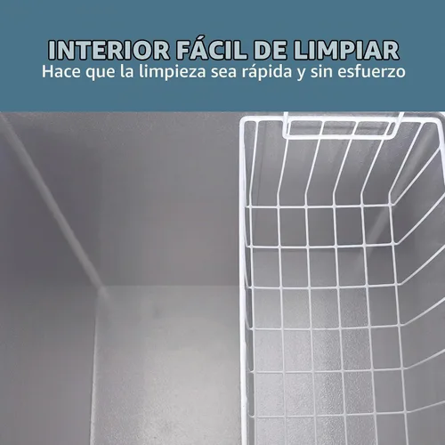 Vista 8 de West Bend Congelador de pecho con control de temperatura ajustable, independiente con tapa abatible individual, descongelación manual con drenaje