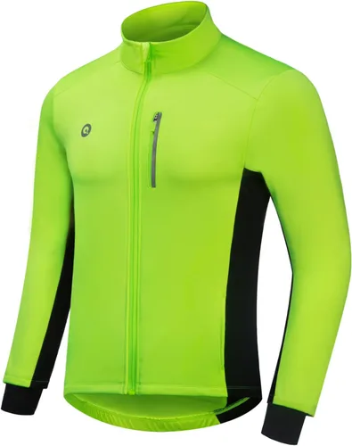 Przewalski - Chaqueta de ciclismo para hombre, chaqueta para correr, térmica, cortavientos, transpirable, reflectante, cortavientos