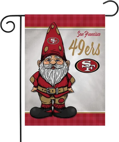 Vista 8 de Rico Industries NFL Gnomo - Bandera de jardín de doble cara de 13 x 18 pulgadas