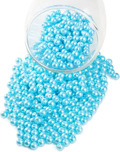 Vista 22 de YouLuo 200 piezas de cuentas de perlas de cristal Cuentas redondas de perlas de cristal checo satinado pequeño brillo para hacer joyas