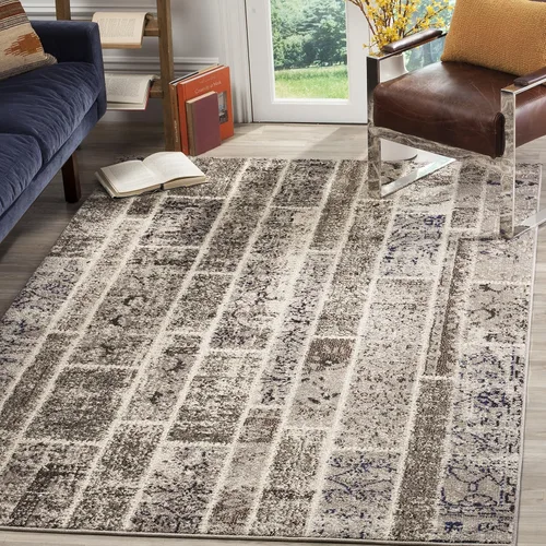 Vista 5 de Safavieh Colección Mónaco mnc216p entramado geométrico moderno y camino de mesa múltiple (2 "2" X 8)