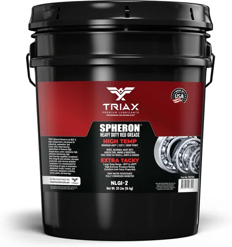 Vista 12 de TRIAX Grasa Spheron, súper resistente, roja, alta temperatura, ultra pegajosa, presión extrema, prácticamente impermeable; para quinta rueda