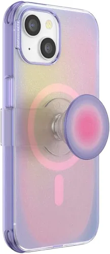 Vista 10 de PopSockets Funda para iPhone 14 Pro con Agarre Telefónico y Deslizador Compatible con MagSafe, Funda para iPhone 14 Pro, Carga Inalámbrica