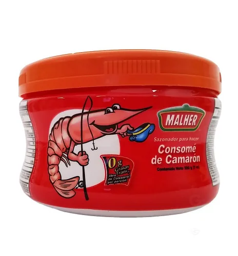 Vista 3 de Malher Caldo de Camarones 7 oz - Consome de Camaron
