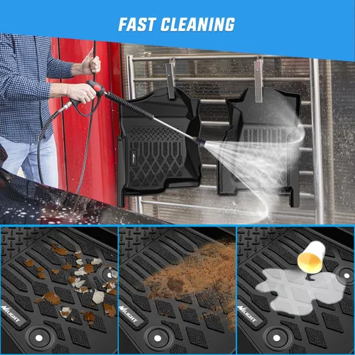 Vista 6 de Nilight Alfombrillas TPE para Chevy Silverado GMC Sierra Crew Cab 1500 2500 2500HD 3500HD 1999-2006, 2007 Silverado GMC Sierra Classic Body