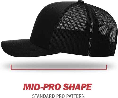 Vista 3 de Richardson - Gorra de béisbol ajustable unisex 112, Snapback estilo camionero