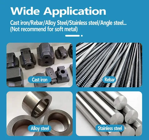 Vista 3 de Rueda de corte de diamante de 4-1/2 pulgadas para metal, amoladora angular de 4.5 pulgadas, disco de molienda de corte en acero fundido y carburo