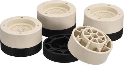 Vista 8 de uxcell Juego de 4 elevadores redondos para muebles, altura de 1.97 pulgadas, elevadores de cama ajustables para marco de cama, mesa, escritorio