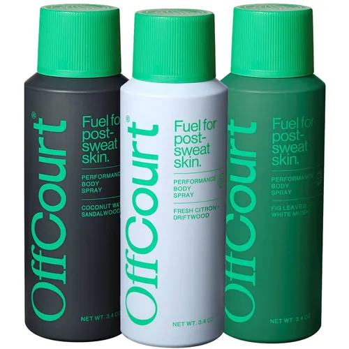 OffCourt - Desodorante natural en aerosol corporal para hombres y mujeres - Sin aluminio - Desodorante de cuerpo entero para mujeres y hombres, 3.4