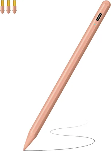 Vista 10 de Lápiz óptico para iPad (2018-2025) con carga rápida y rechazo de palma, lápiz para Apple iPad 11th A16/10/9/8/7/6th, Pro 11"13"M4/12.9 pulgadas, Air