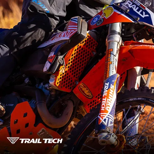 Vista 6 de Trail Tech Protectores de radiador, naranja - KTM 16-22, (0151-RB03)