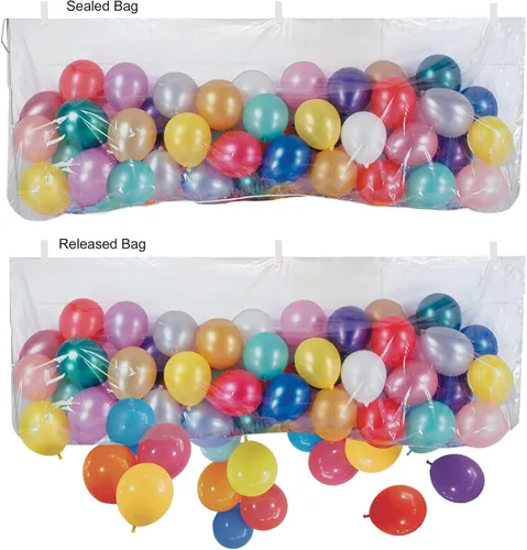 Vista 2 de Bolsa de globos de plástico con accesorio de fiesta de globos (1 unidad)