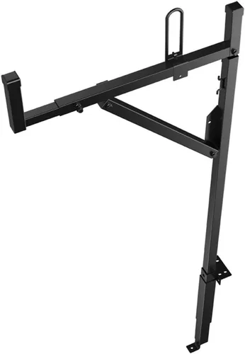 TracRac 14750 - Estante de escalera de acero para contratistas, color negro