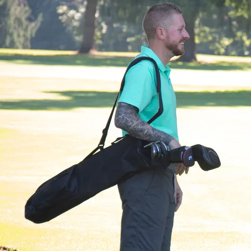 Vista 6 de ProActive Sports Bolsa de golf de 7 pulgadas, bolsa de golf ligera, múltiples bolsillos y cómoda correa acolchada, perfecta para campo