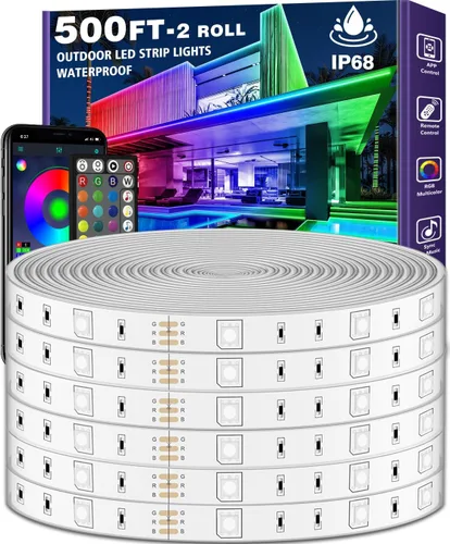 Vista 10 de LETIANPAI Luces de Cuerda de Neón de 120 Pies, Luces de Cuerda LED Flexibles con Control por App/Control Remoto, Múltiples Modos de Sincronización
