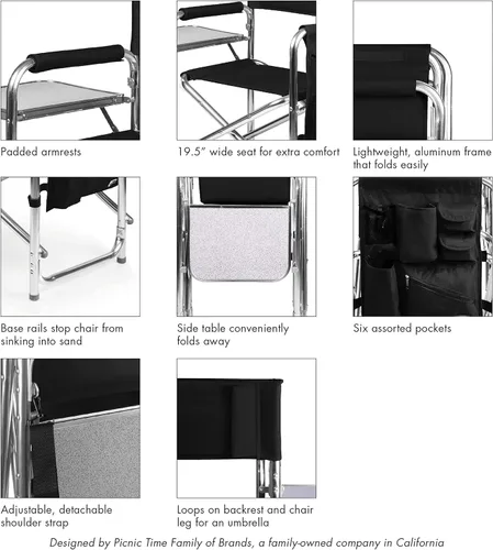 Vista 10 de NCAA Sports – Silla plegable