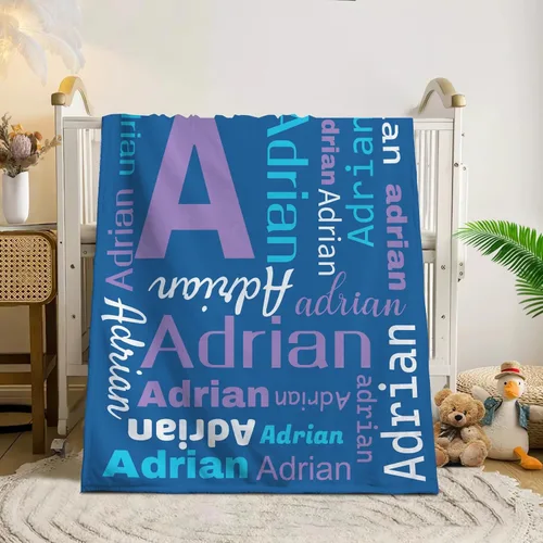 Vista 121 de Manta de bebé personalizada, Manta de bebé personalizada con nombre, manta de bebé personalizada con nombre, manta de bebé personalizada para bebé