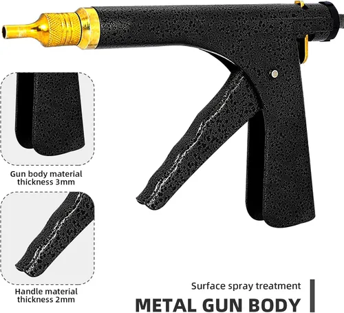 Vista 3 de VideoPUP Kit de reparación de neumáticos, kit de tapones de neumáticos profesional resistente, kit de reparación de tapones de neumáticos sin cámara